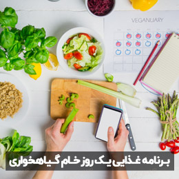 برنامه غذایی خام گیاهخواری