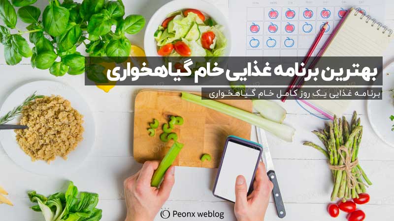 برنامه غذایی خام گیاهخواری