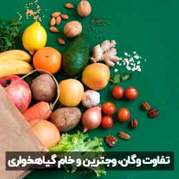 تفاوت وگان، وجترین و خام گیاهخواری | گیاه خواری چیست؟ چطور گیاه خوار شویم ؟